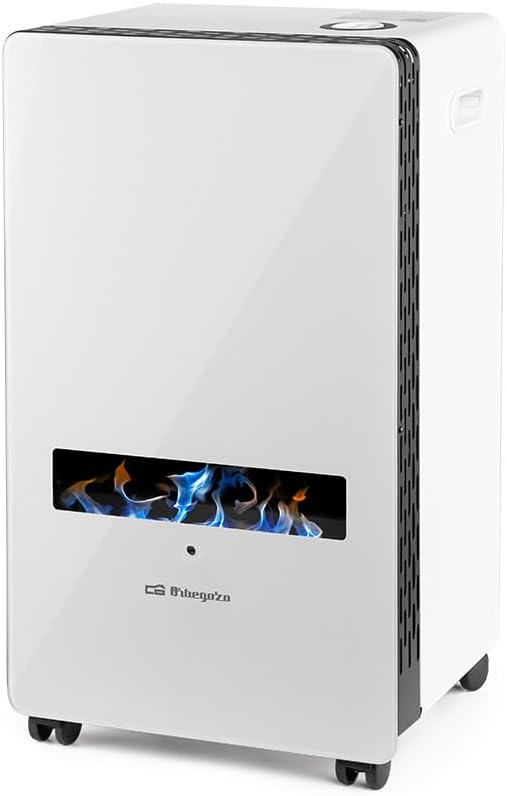 Aquecedor elétrico, Genérico, 3.800 Kw, 3800 W, 35 cm, 29,8 kg, 40 × 70 × 35 cm, classe energética A, com rodas, vidro, Azul, para uso diário