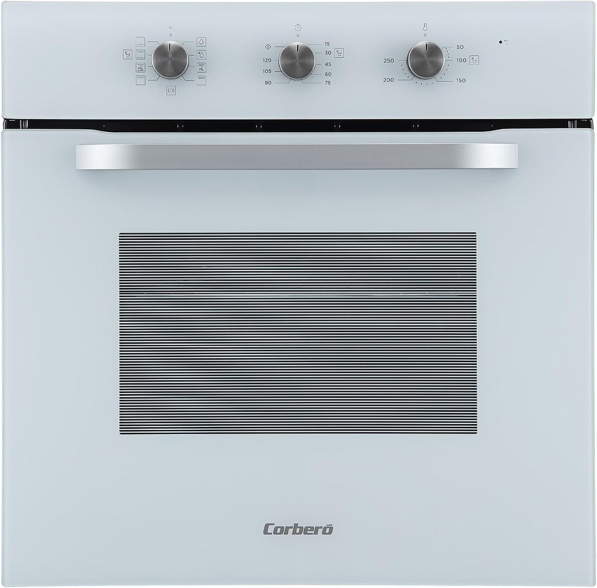 Forno de encastre, Corbero, 65 L, 3000 W, 3 a, 8 PROGRAMAS, regulável, com temporizador, vidro, Branco, para a cozinha