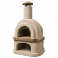 Horno de Leña Exterior de Cerámica Beige