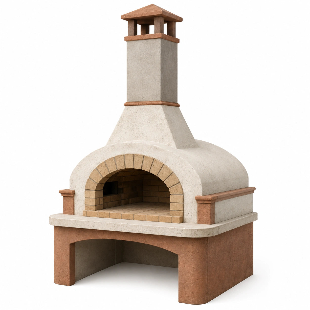 Horno de Ladrillo Refractario y Cemento 120x120x180cm
