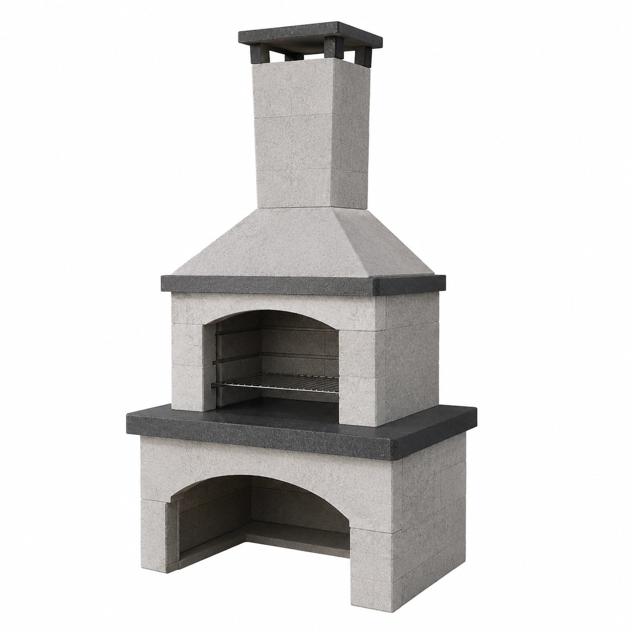 Barbacoa de Hormigón para Exterior con Chimenea
