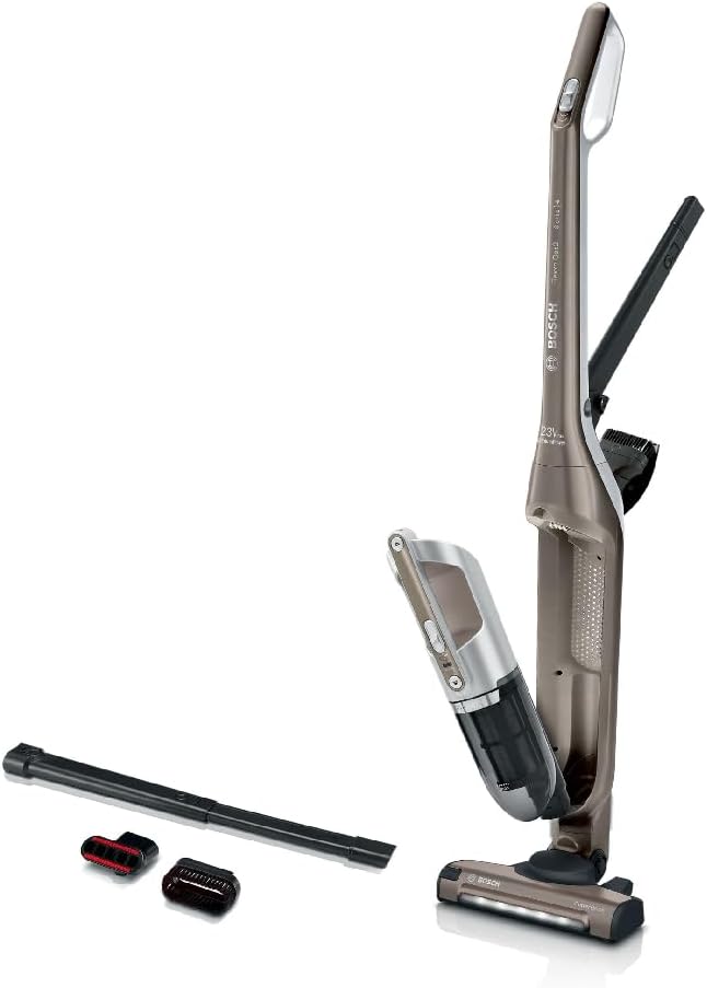 Aspirador vertical, Bosch Hogar, BBH3ALL23, 28 W, 0.4 L, com iluminação LED, Castanho, para uso diário