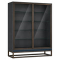 Vitrina de Vidrio Templado con Base de Madera y Metal 200 cm x 120 cm