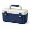 Caja de Herramientas de Plástico Azul y Beige 32x20x15 cm