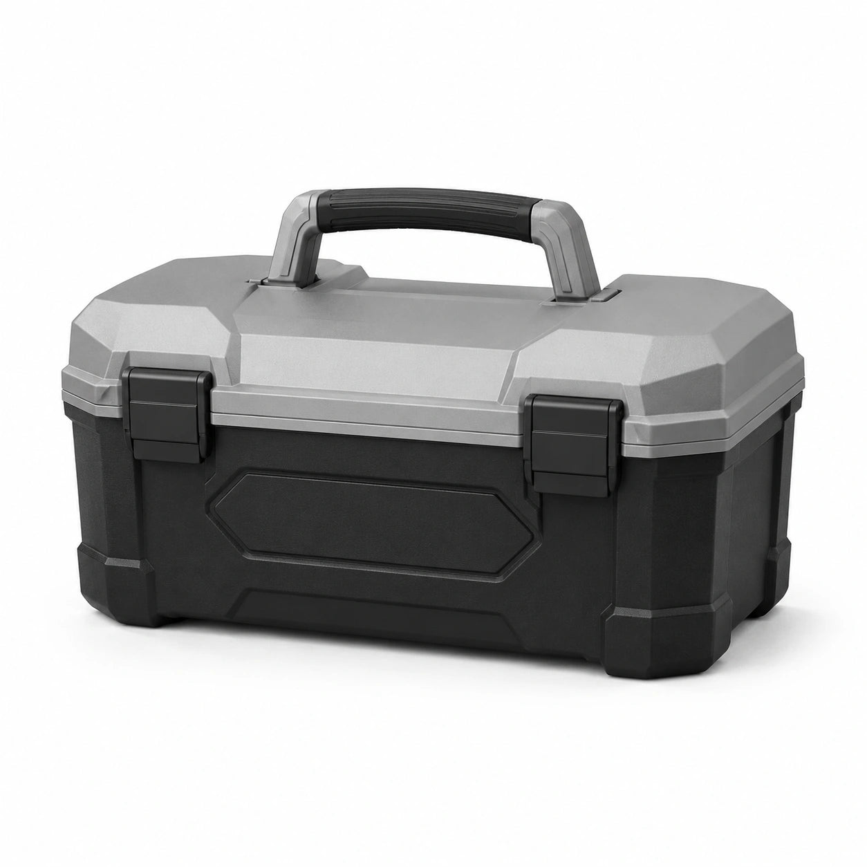 Caja de herramientas de plástico Negro y Gris 40x25x22 cm