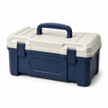 Caja de herramientas de plástico Polipropileno Azul/Beige 40x20x18 cm