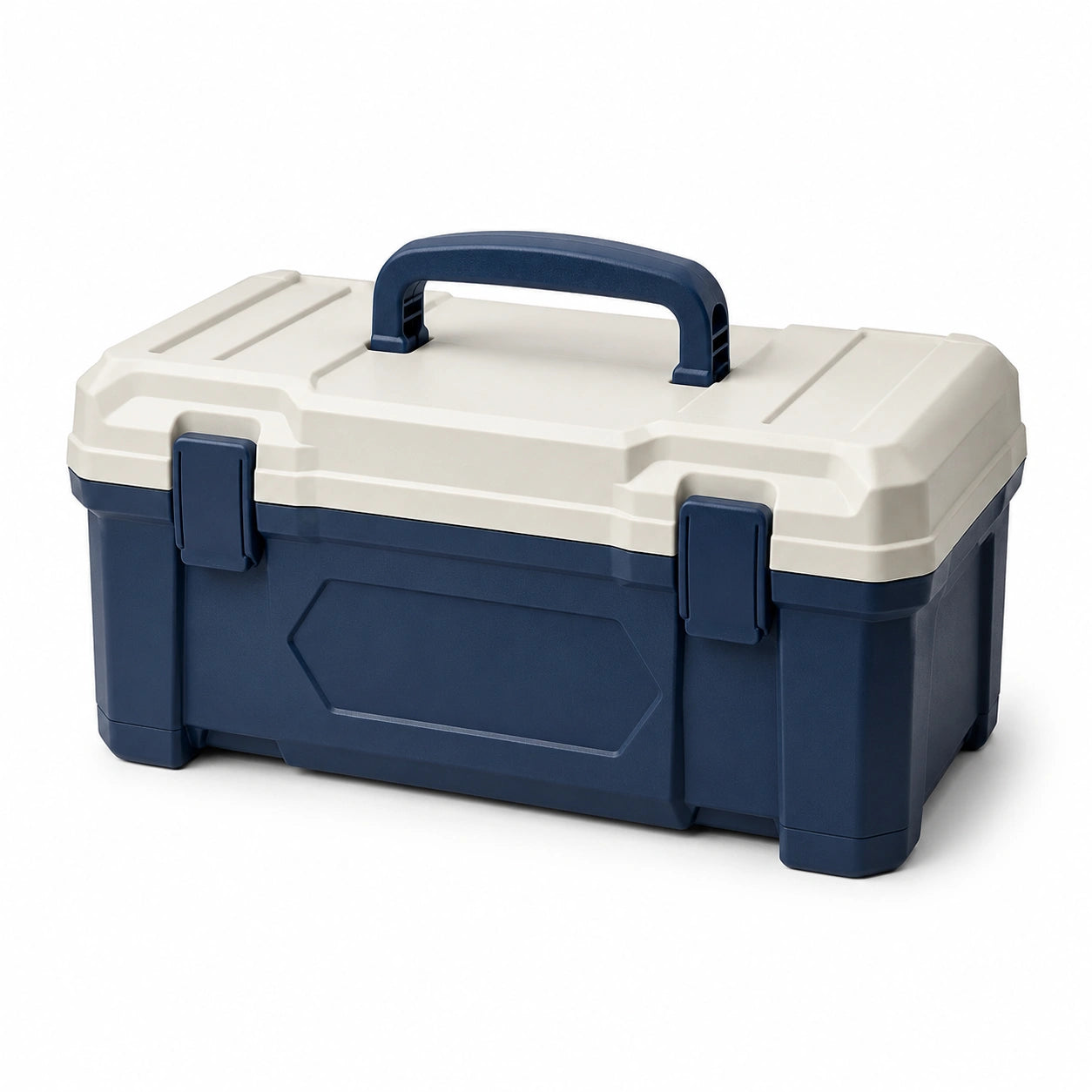 Caja de herramientas de plástico Polipropileno Azul/Beige 40x20x18 cm
