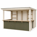 Barra de Madera para Exterior 300x150x250 cm Beige/Verde
