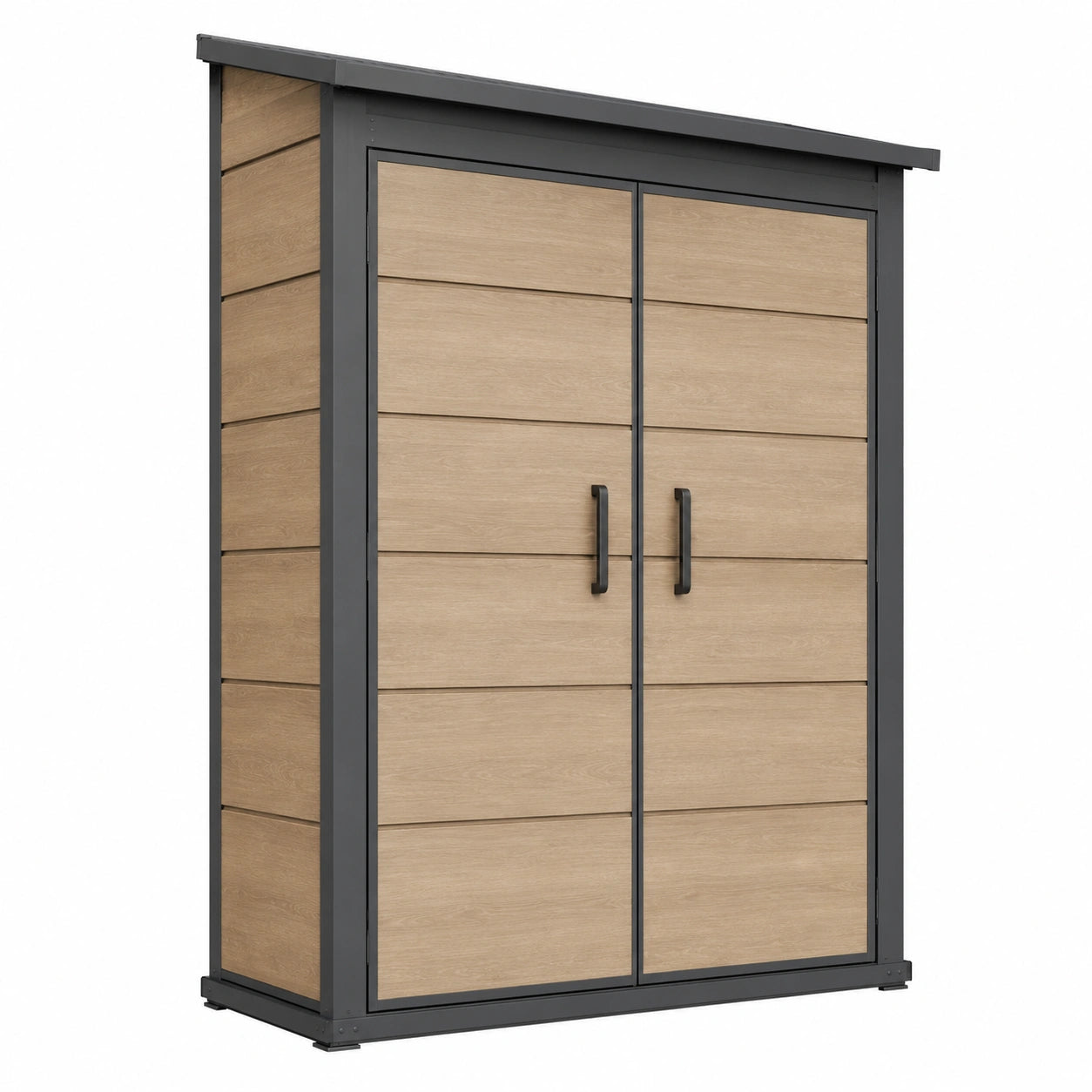 Armario Exterior de Resina y Acero 182 cm