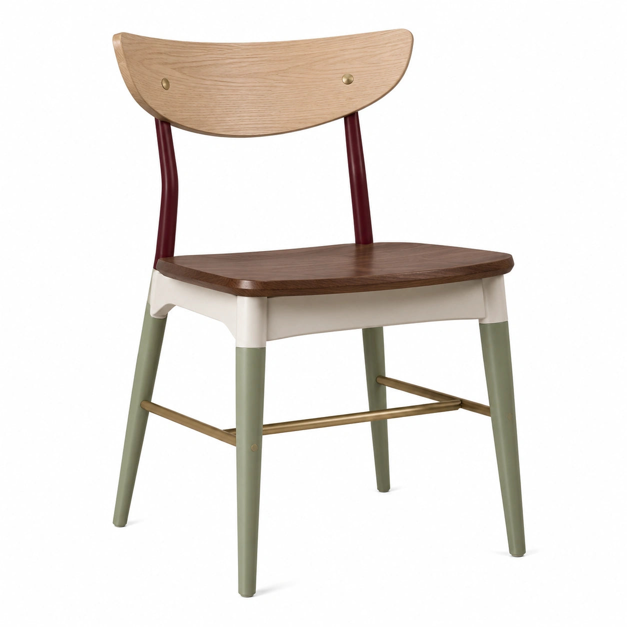 Silla de madera y metal 84cm