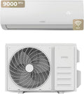 Ar condicionado split, EVVO, 9.000 BTU, 24 L, 8 velocidades, com comando à distância, com controlo por aplicação, plástico, Multicolor