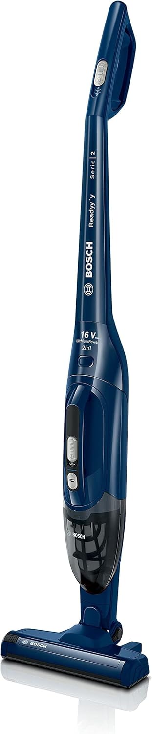 Bosch, Aspirador vertical, BCHF, 0,4 L, 16 V, com gavetas, Azul, para uso diário