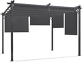 Conjunto de jardim, IDMarket, 3 × 4 M, 225 cm, 120 cm, 3 M, 170 CM, 4 M, poliéster, Cinzento, para jardim e exterior
