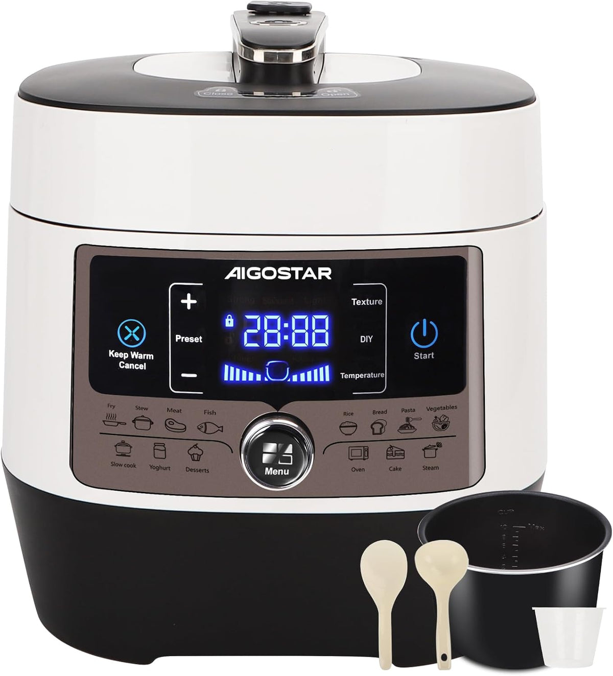 Equipamento elétrico, Aigostar, 5 L, 1000 W, Dourado, para uso diário