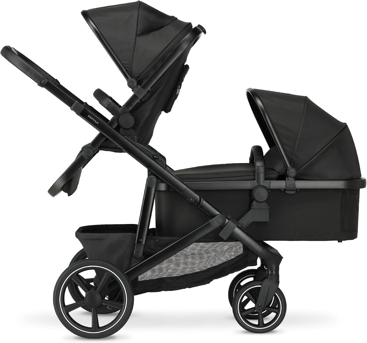 Móvel, Deryan, 50 kg, 18 kg, 29,5 cm, 0 A, 4 a, 82 × 61 × 29,5 cm, dobrável, regulável, resistente à água, alumínio, Preto, para a sala