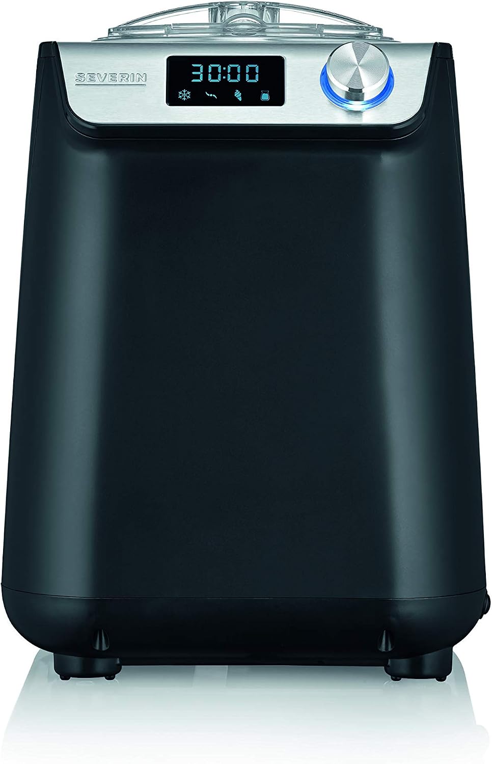Máquina de gelo, Severin, 1.2 l, 135 W, com temporizador, aço inoxidável, aço, Preto, para uso diário