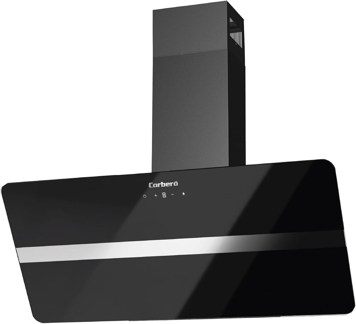 Exaustor, Corbero, 90 cm, 165 W, alumínio, Preto, para uso diário