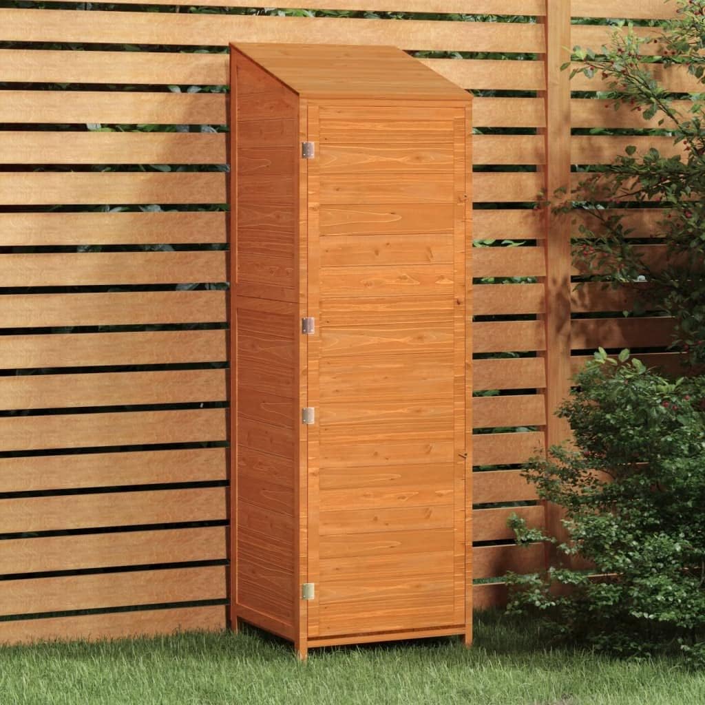 Abrigo de jardim, Emmtore, 5 cm, 174,5 cm, 161 cm, 55 × 52 × 174,5 cm, 51 × 46 × 161 cm, madeira, Castanho, para jardim e exterior