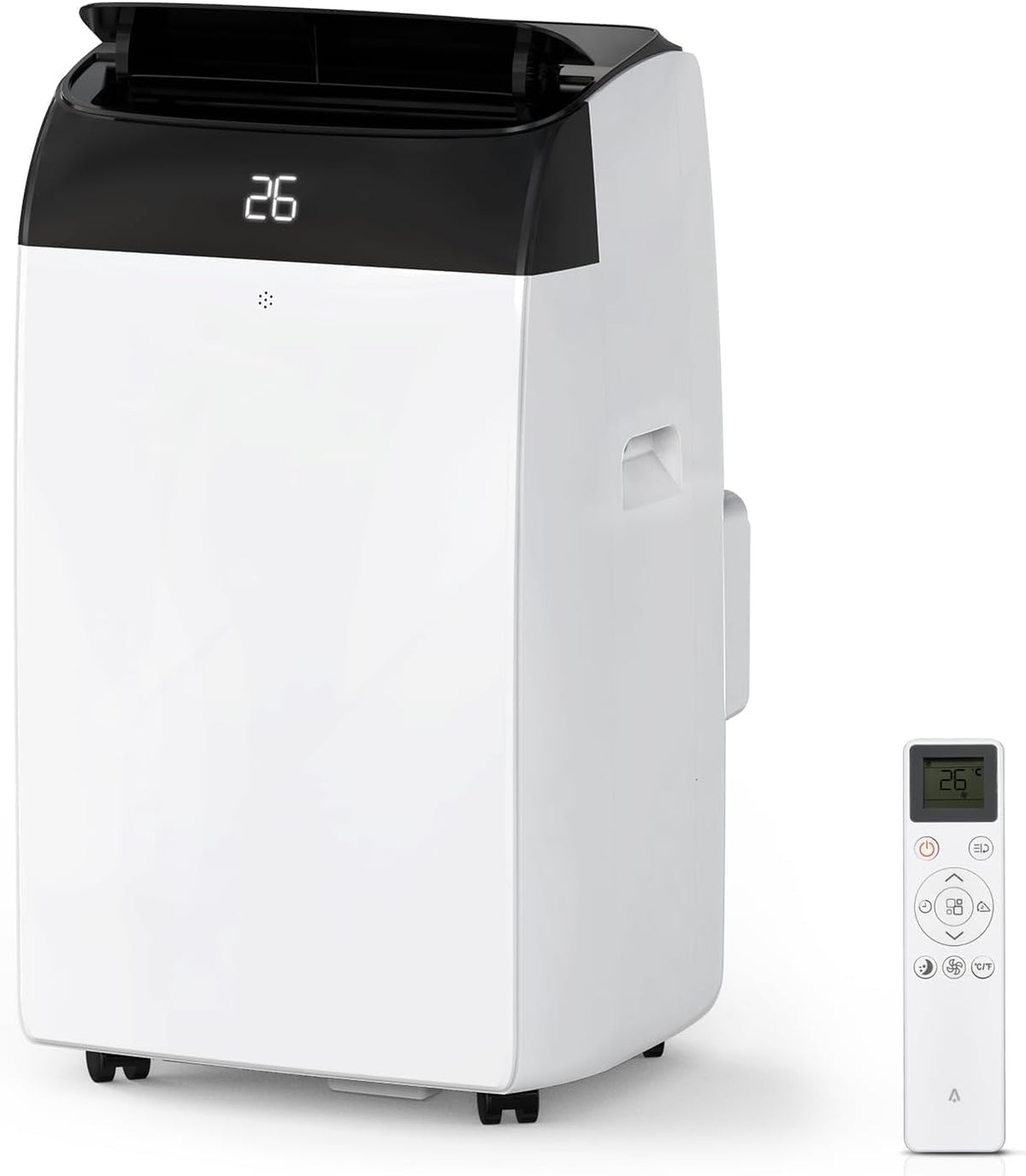 Ar condicionado portátil, Garvee, 10000 BTU, 9 kw, 3 Velocidades, com comando à distância, com temporizador, com rodas, Multicolor, para uso diário