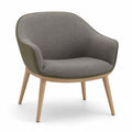 Sillón de Tela con Patas de Roble