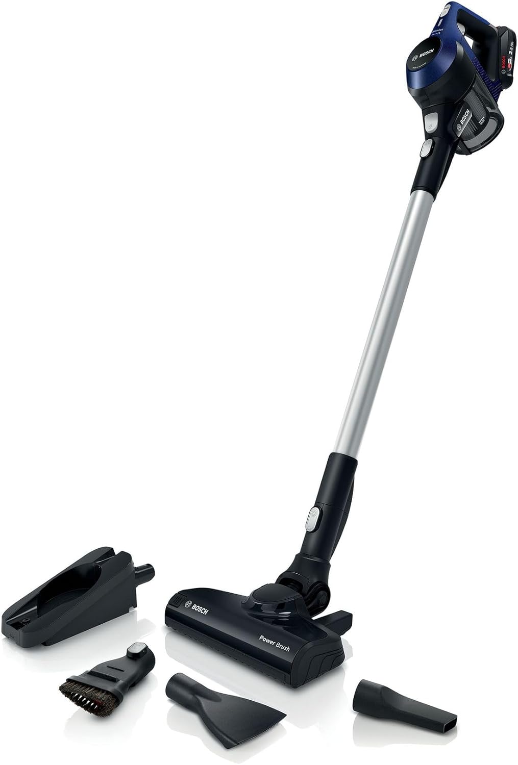Aspirador vertical, Bosch Hogar, BBS611MAT, 18 V, 0.3 L, madeira, Azul, para uso diário