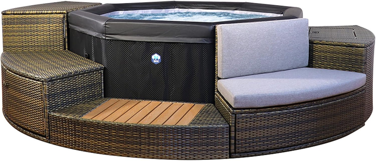 Spa insuflável, N NETSPA, NETSPA, 4 a, 70 cm, 10 a, 6 pessoas, Multicolor, para uso diário