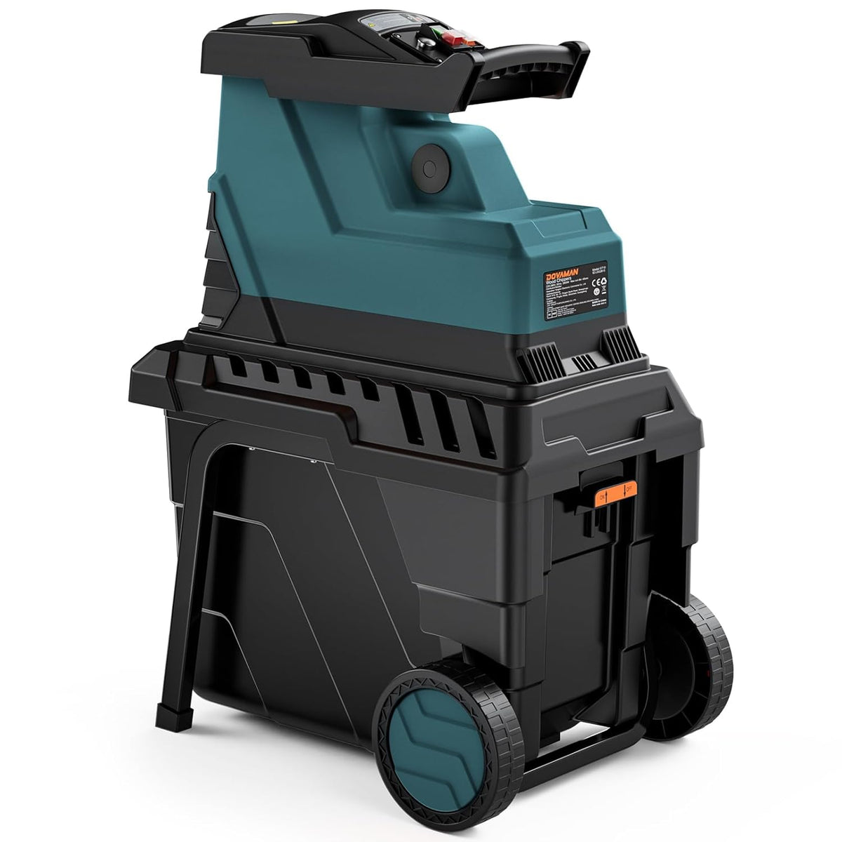 Equipamento de exterior, DOVAMAN, 2800 W, 40 MM, 40 RPM, 88 dB, 55 L, 34,9 kg, com rodas, aço, Multicolor, para jardim e exterior