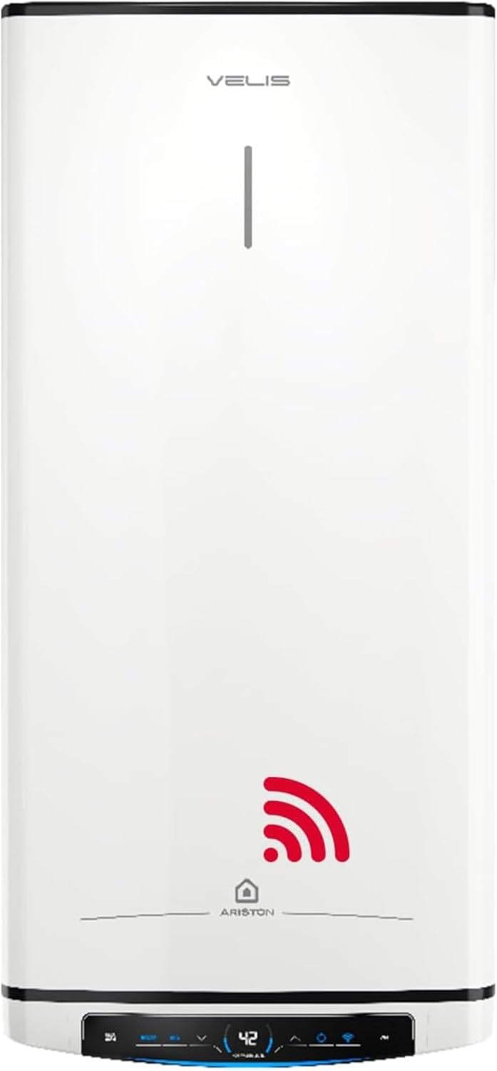 Aquecedor elétrico, Ariston, 50 L, 5 cm, com controlo por aplicação, plástico, Multicolor, para uso diário