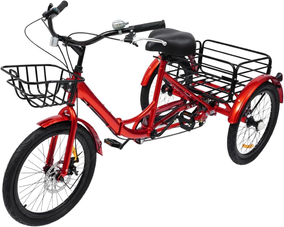 Bicicleta, Mqwdxzfes, 7 velocidades, 130 kg, 90 cm, 75 cm, 93 cm, 105 cm, dobrável, com rodas, aço, Multicolor, para uso diário