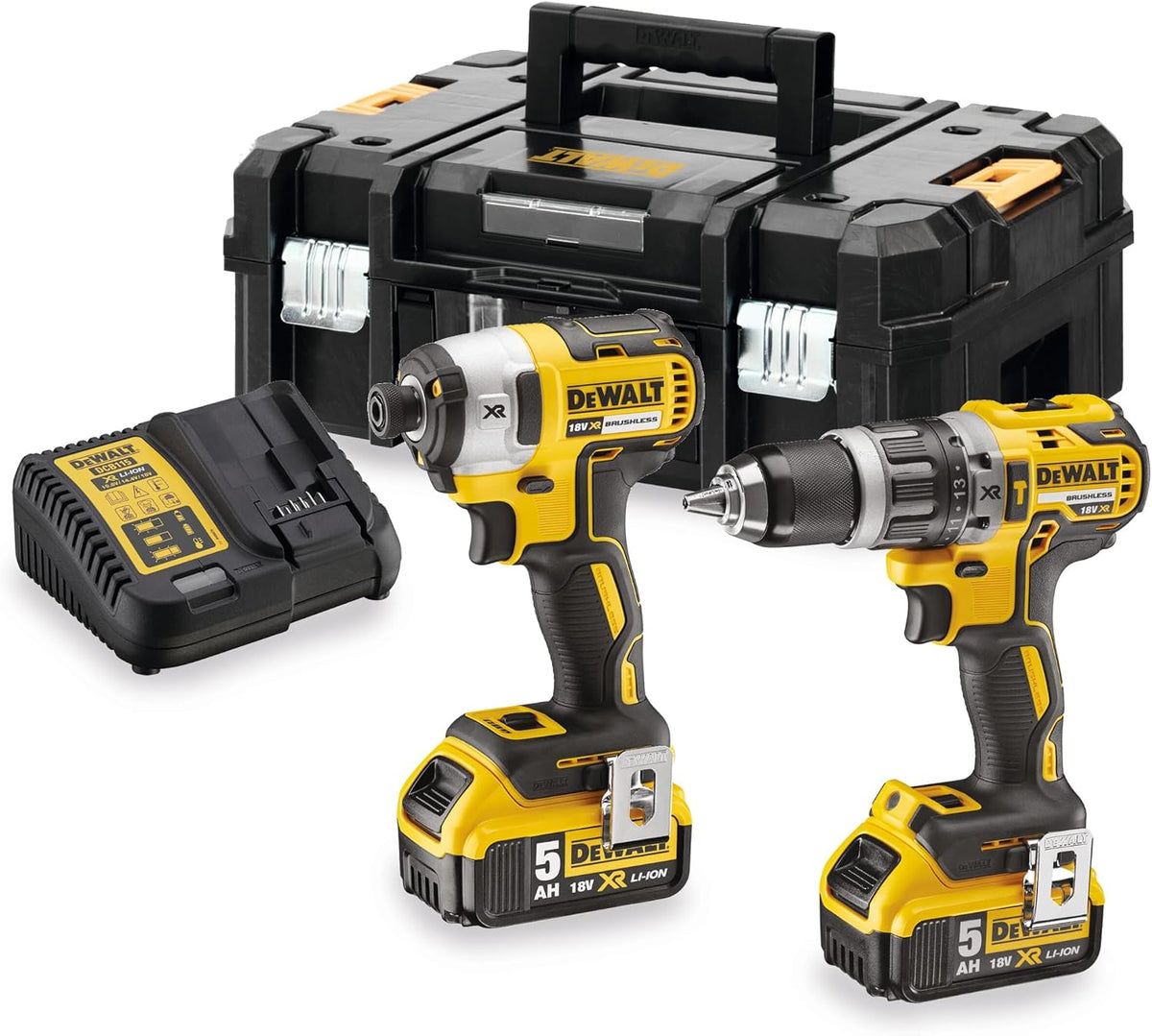 DEWALT, Berbequim aparafusador, DCK266P2T-QW, 18 V, 5 Ah, Multicolor, para trabalhos de manutenção