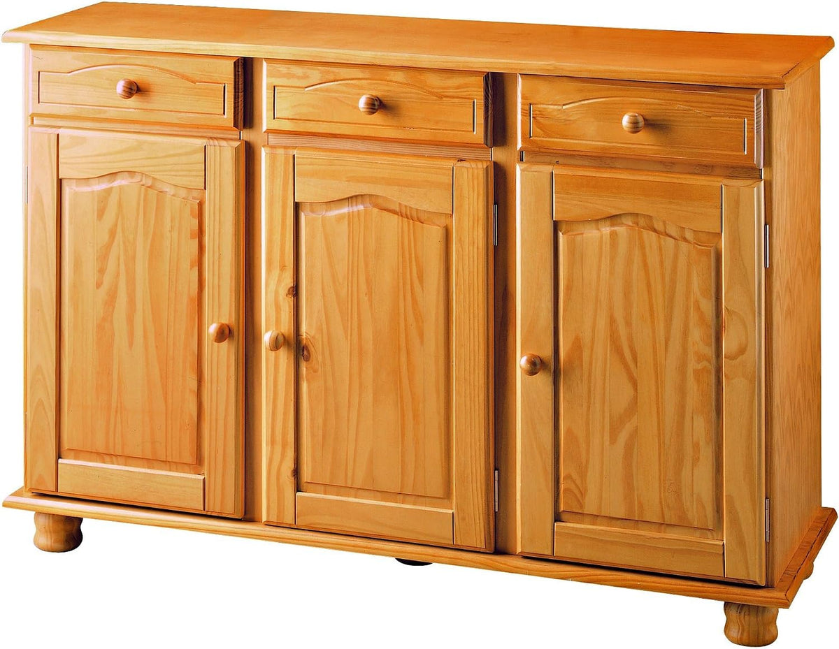 Roupeiro, Dogar, 86 × 130 × 42 cm, 56,3 kg, com gavetas, madeira, Natural, para o quarto