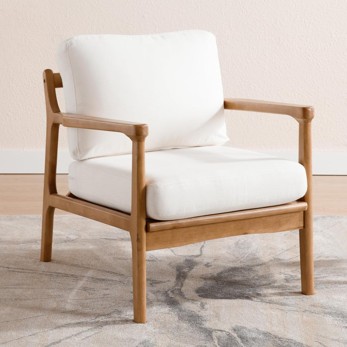 Poltrona, chairus, 14 cm, 46 cm, madeira, Bege, para a sala