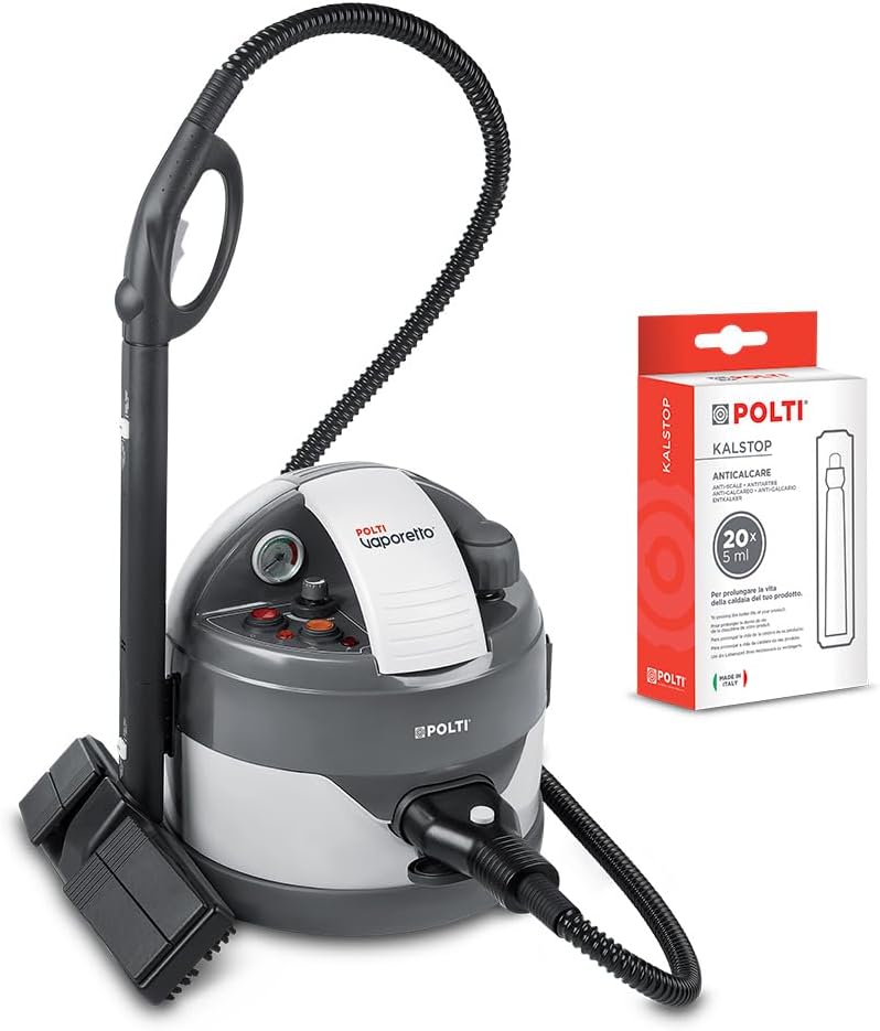 Máquina de limpeza a vapor, Polti, 4.5 bar, 110 g, 2 L, regulável, Natural, para uso diário