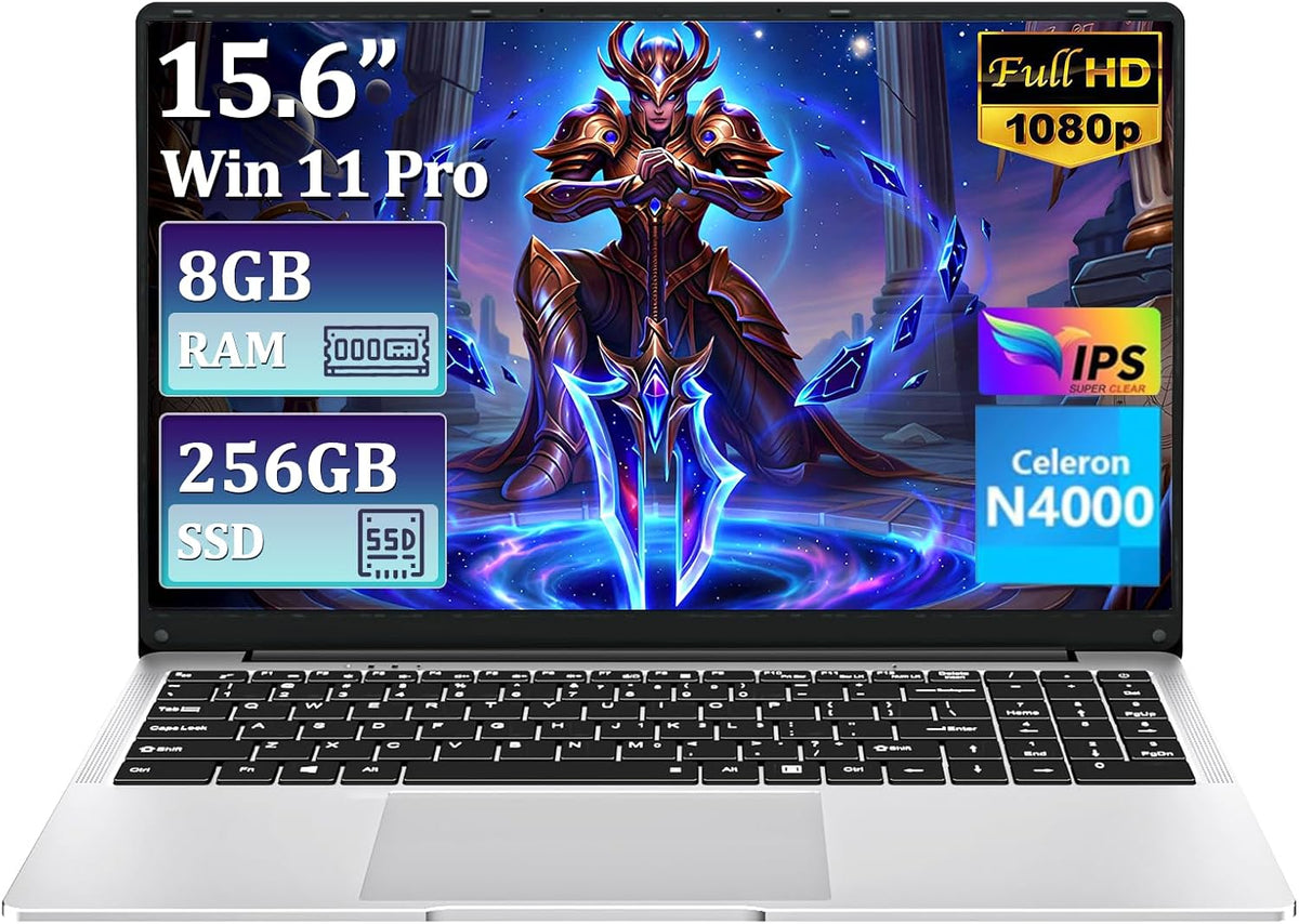 Computador portátil, BENIRROS, N4000, 3,5 mm, 2,4 G, 5 G, 7,6 V, com ecrã tátil, com controlo por aplicação, Multicolor, para uso diário