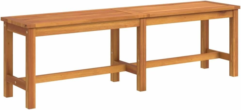 Banco, vidaXL, 150 × 35 × 45 cm, 45 cm, 110 kg, 22,4 kg, madeira, Natural, para uso diário