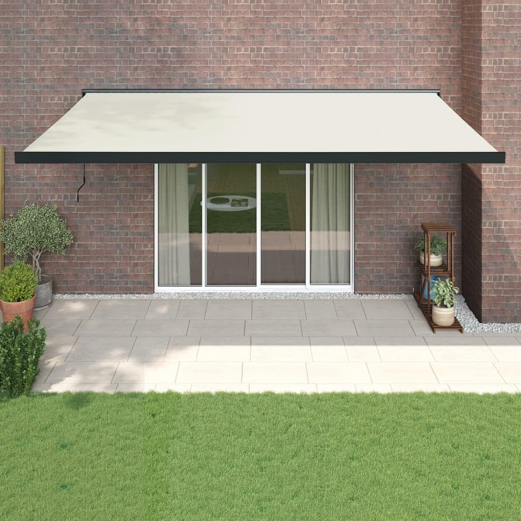 Toldo, Faroom, 5 × 3 m, 3 m, 226 W, 10,4 kg, com comando à distância, alumínio, poliéster, Creme, para uso diário