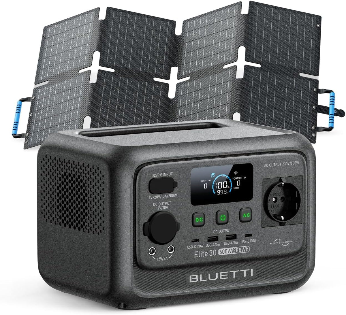 Gerador elétrico, BLUETTI, 60 W, 600 W, 1500 W, plástico, Multicolor, para trabalhos de manutenção