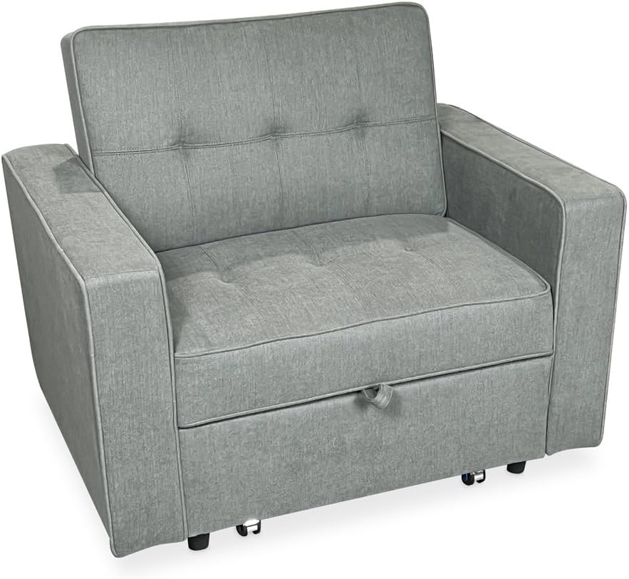 Sofá, Homey, 112 cm, 86,5 cm, 94 cm, 170 cm, 88 cm, 100 cm, Cinzento, para a sala