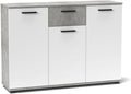 Roupeiro, Home Heavenly, 120 cm, 85 cm, 33 cm, 32,2 kg, com gavetas, com prateleiras, madeira, plástico, Branco, para o quarto