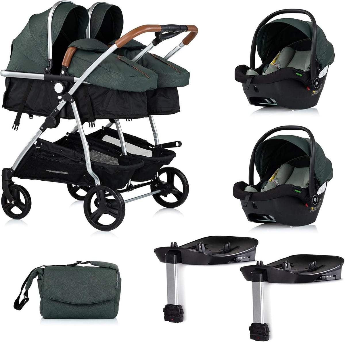 Móvel, Mon Mobilier Design, DUO, 79 cm, 87 cm, 13 kg, dobrável, com rodas, alumínio, Verde, para a sala