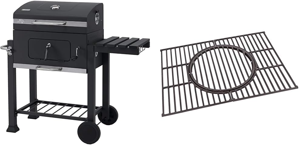 Grelhador a carvão, Tepro, 55 cm, 5 × 55 cm, aço inoxidável, aço, Antracite, para jardim e exterior