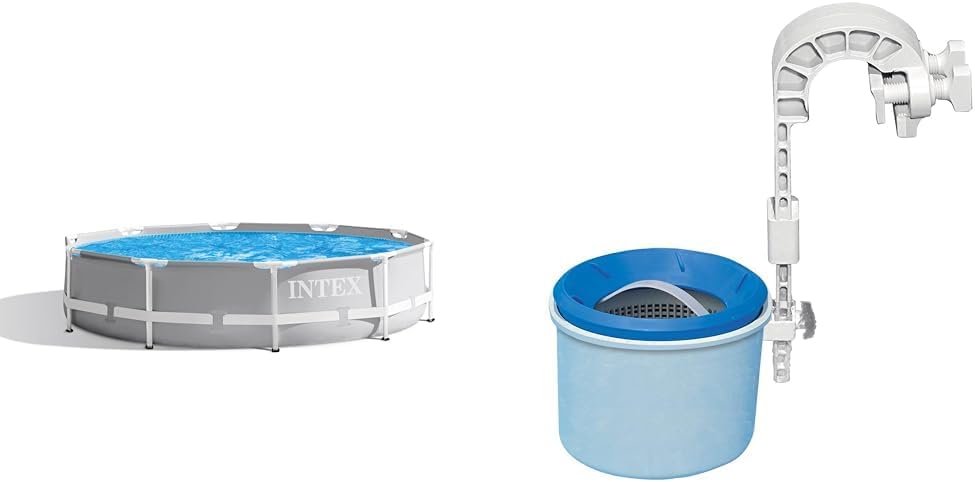 Piscina desmontável, Intex, 26700NP, 76 cm, 305 × 76 cm, 49 × 43 × 34 cm, aço, poliéster, Cinzento, para jardim e exterior