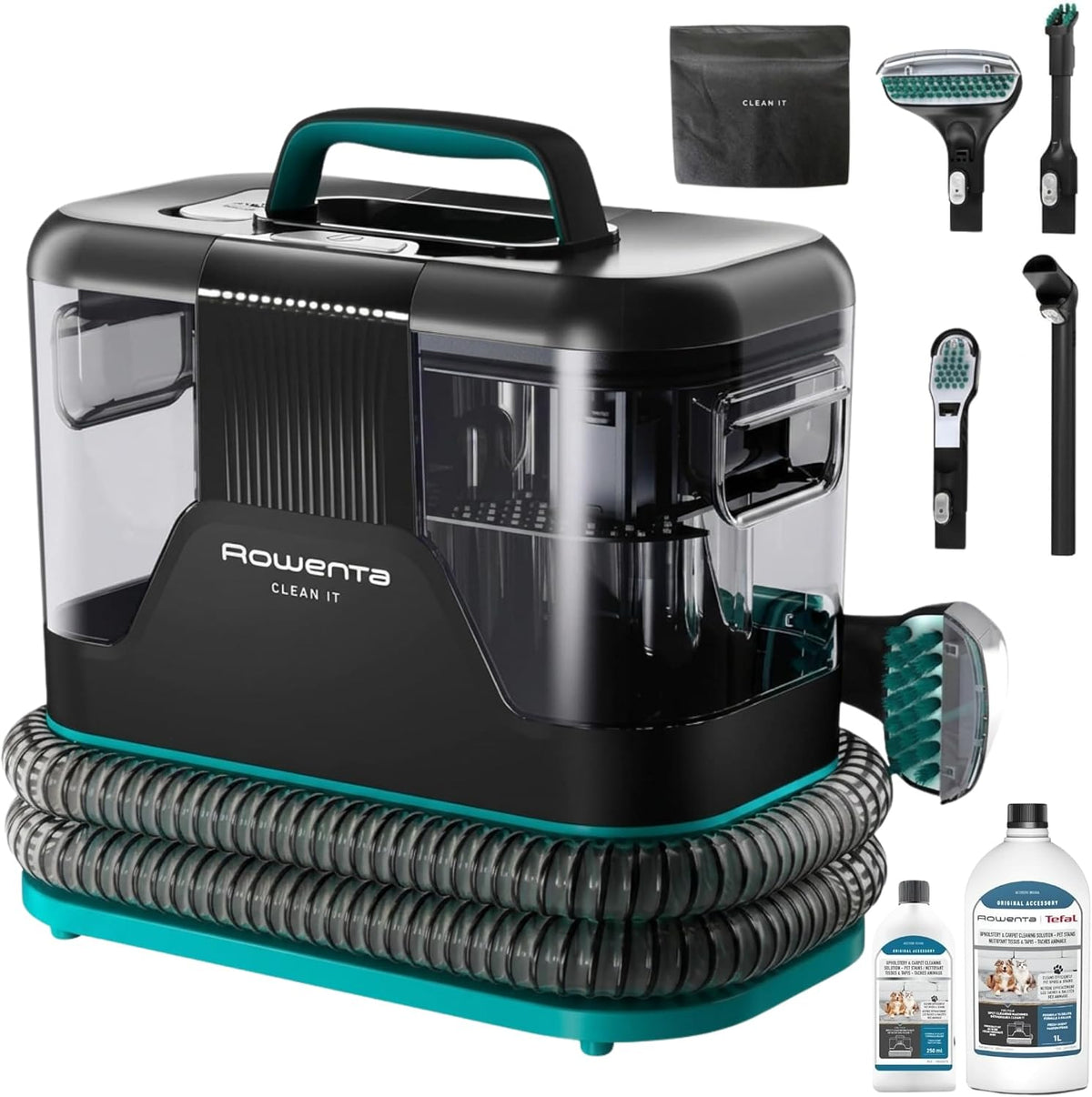 Aspirador para carpetes, Rowenta, 750 W, 250 ml, 1 L, 8 cm, 15 cm, 2,3 L, Multicolor, para uso diário