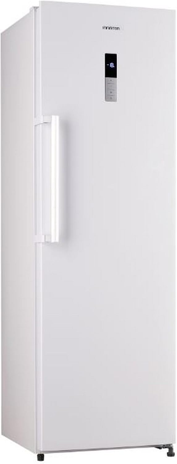 Congelador vertical, INFINITON ELECTRONICS, INFINITON, 275 L, 185 cm, com iluminação LED, com gavetas, aço inoxidável, aço, Branco, para uso diário