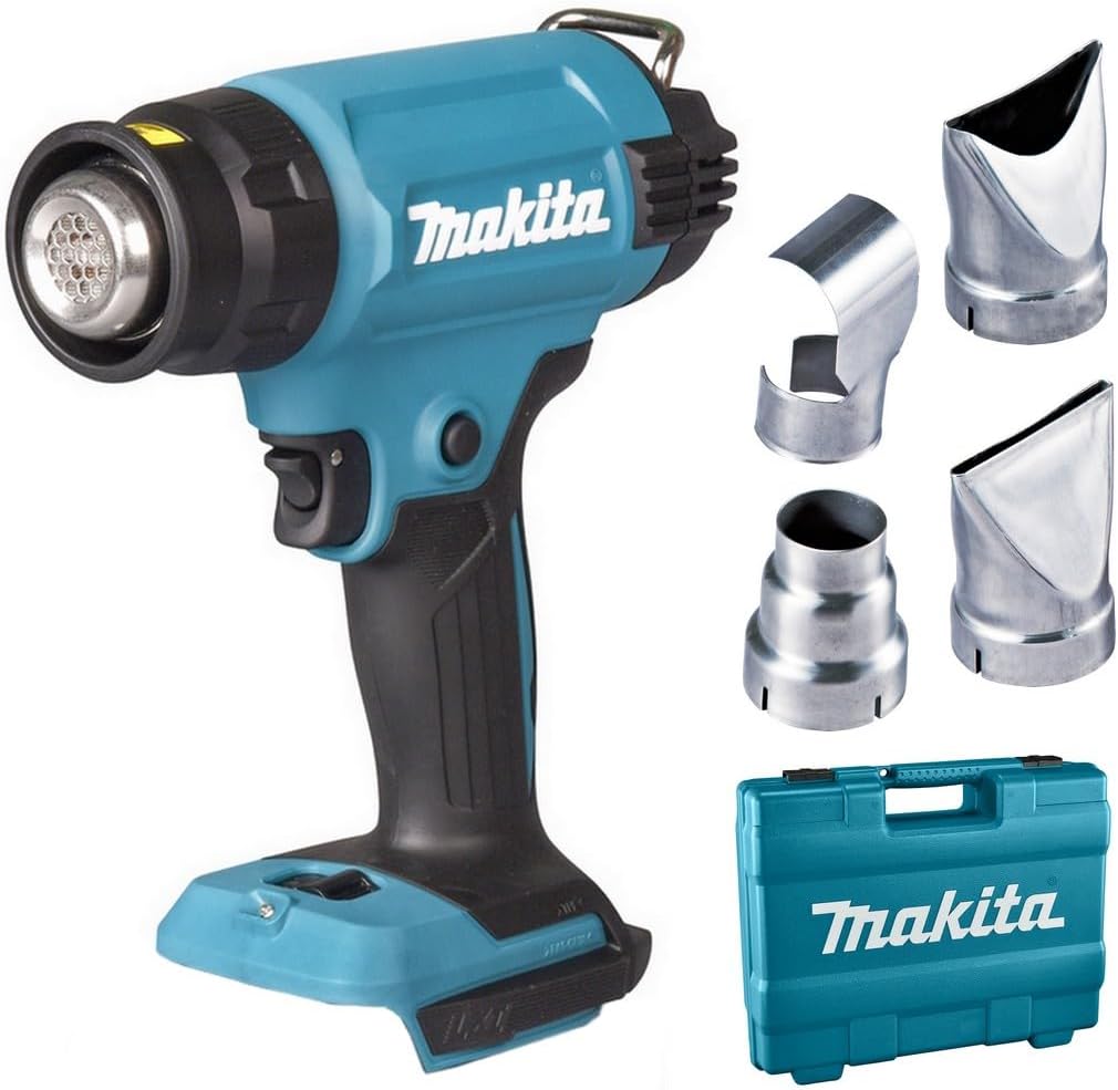 Makita, Ventoinha, DHG181ZK, 18 V, 200 l, 1,3 kg, 255 mm, 8,3 kg, regulável, com iluminação LED, com rodas, Azul, para uso diário