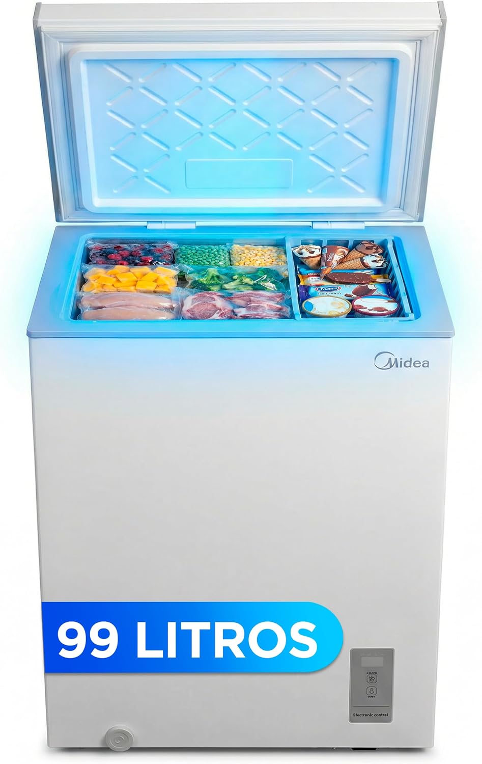 Artigo para casa, Midea, 99 L, 38 dB, 85 cm, 54,7 cm, 44,6 cm, Multicolor, para uso diário