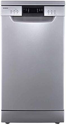 Máquina de lavar loiça, INFINITON ELECTRONICS, INFINITON, 1 a, 9 L, 84,8 X60 cm, com iluminação LED, com prateleiras, aço inoxidável, aço, Prateado