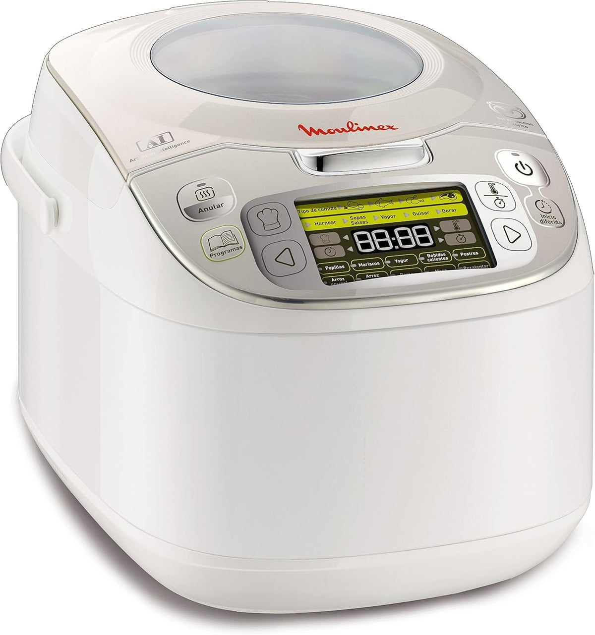 Robô de cozinha, Moulinex, MK8121, 45 programas, 4 pessoas, Multicolor, para a cozinha