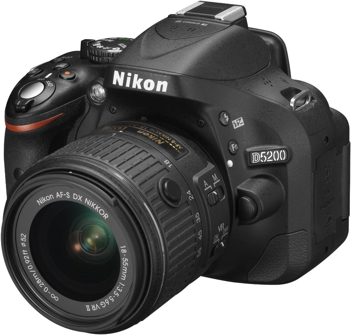 Artigo para casa, Nikon, D5200, 55 mm, 1 a, Preto, para uso diário