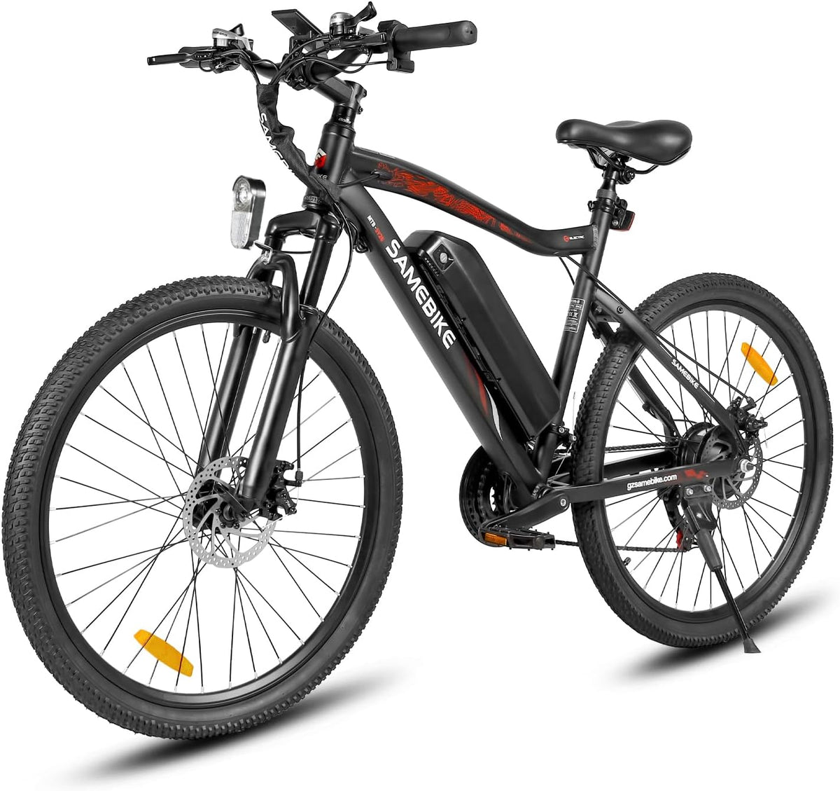 Bicicleta, SAMEBIKE, 21 velocidades, 30 a, 70 a, 1 a, 150 kg, 3 W, com iluminação LED, Multicolor, para uso diário